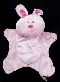Hugfun Bunny Rabbit Pink Plush Rattle Lovey